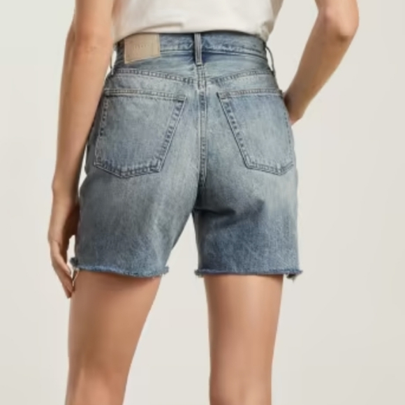 Everlane Distressed Way High Jean Shorts sz 24 - Picture 2 of 5